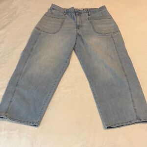 Jessica Simpson Light Blue Cropped Relaxed Jeans